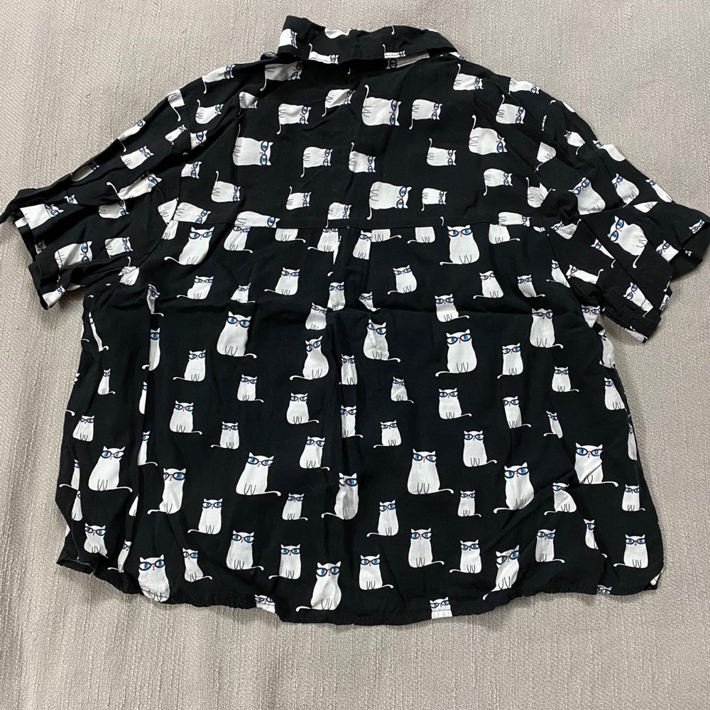 Cropped Button Down Tee - image 2